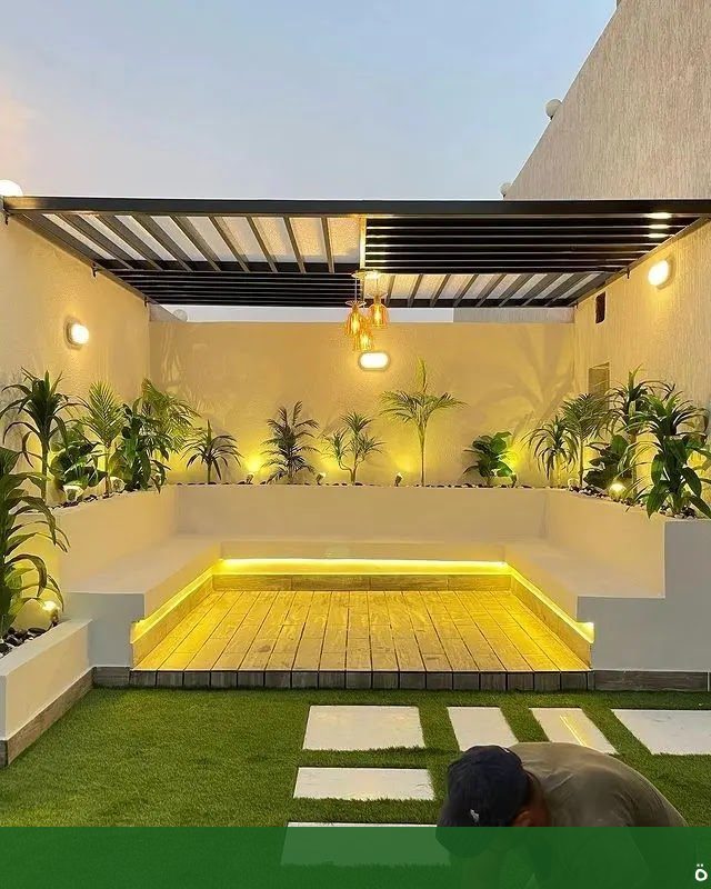 ديكورات مظلات وجلسات خارجية بجدة - شركة الجمال لتنسيق الحدائق بجدة