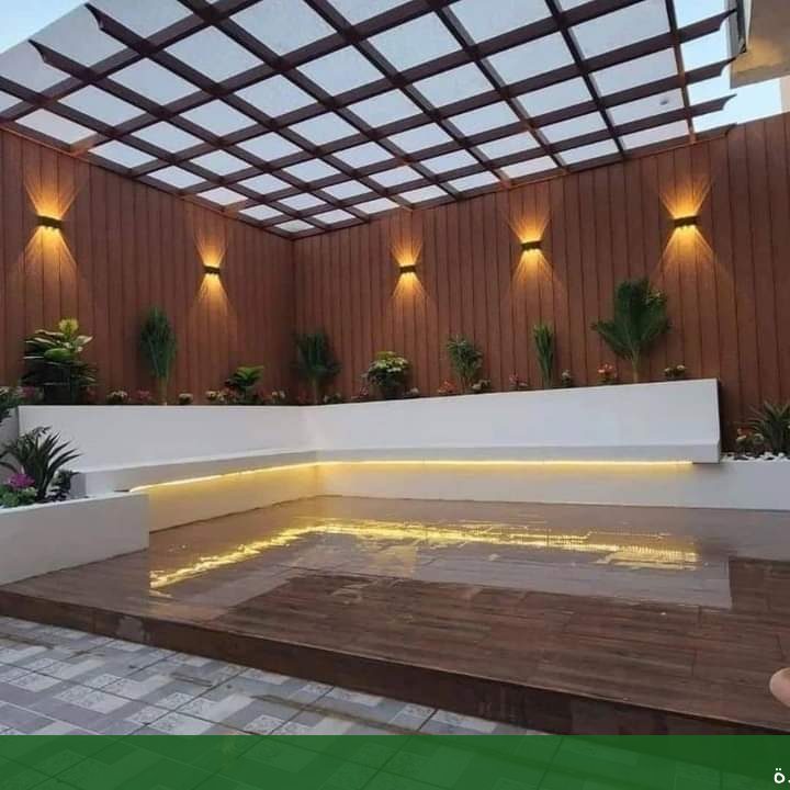 تصميم المظلات والجلسات الخارجية في - شركة الجمال لتنسيق الحدائق بجدة