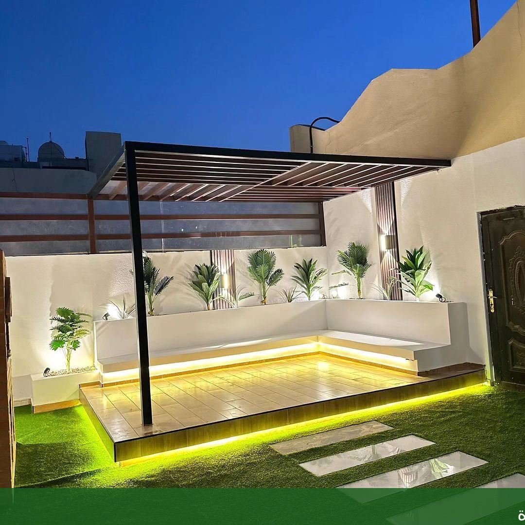 تصميمات حديقة عصرية للمنزل في - شركة الجمال لتنسيق الحدائق بجدة
