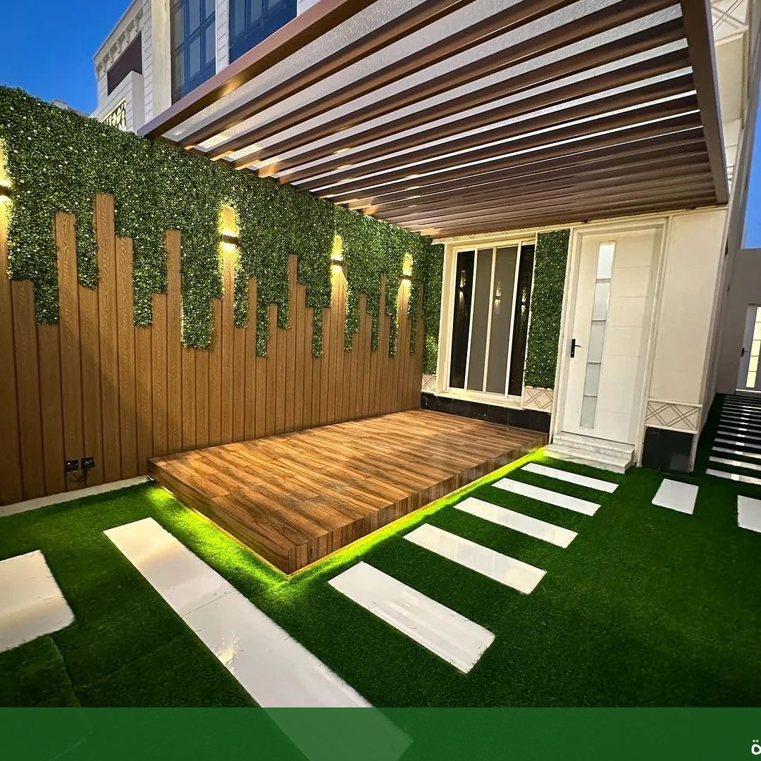 تصميمات حديقة عصرية للمنزل في - شركة الجمال لتنسيق الحدائق بجدة