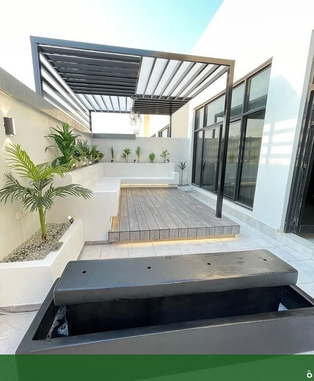 تصاميم حديثة وعصرية لحدائق الأسطح - شركة الجمال لتنسيق الحدائق بجدة