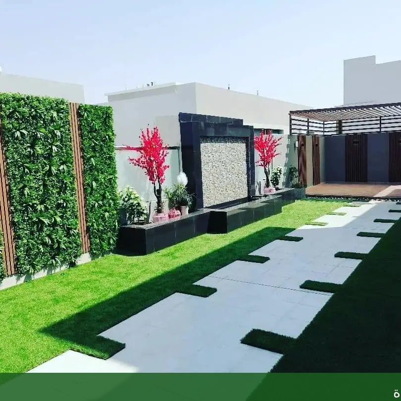 استخدام الطبيعة في تصميم اشكال - شركة الجمال لتنسيق الحدائق بجدة