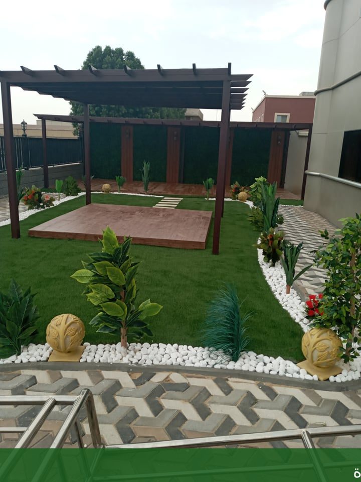تنفيذ الحدائق المنزلية بجدة تخطيط - شركة الجمال لتنسيق الحدائق بجدة