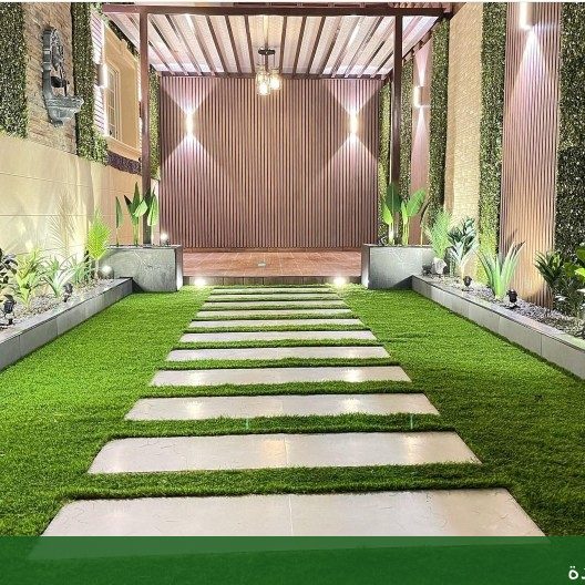 تصميم حديقة المنزل مع تنسيق - شركة الجمال لتنسيق الحدائق بجدة