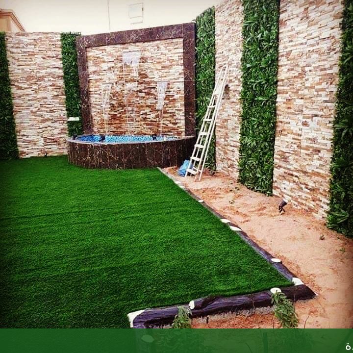 تصميم احدث شلال منزلي بجدة - شركة الجمال لتنسيق الحدائق بجدة