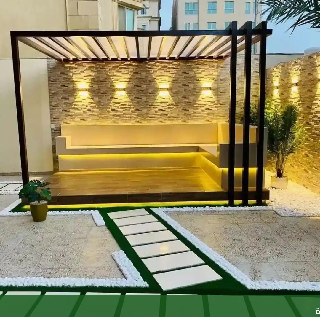 تنسيق حدائق بجدة تصميم شلال - شركة الجمال لتنسيق الحدائق بجدة