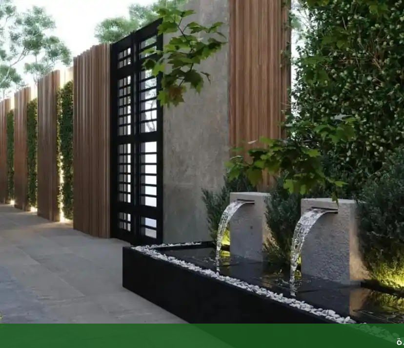 تنسيق حدائق بجدة تصميم شلال - شركة الجمال لتنسيق الحدائق بجدة