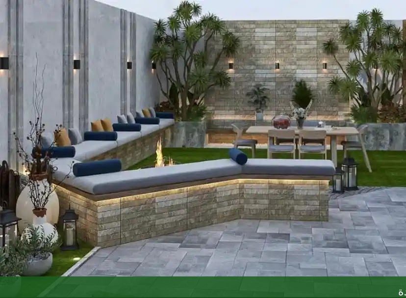 تنسيق حدائق بجدة تصميم شلال - شركة الجمال لتنسيق الحدائق بجدة