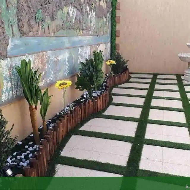 تركيب سجادة حشيش صناعي للمنازل - شركة الجمال لتنسيق الحدائق بجدة