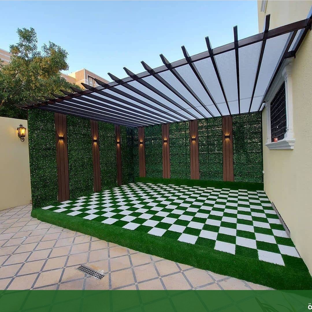 تصميم المساحة الخارجية للمنازل جدة - شركة الجمال لتنسيق الحدائق بجدة
