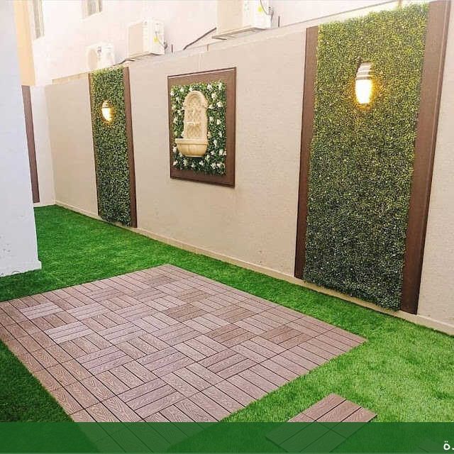 تصميم حدائق جدة تركيب ثيل - شركة الجمال لتنسيق الحدائق بجدة