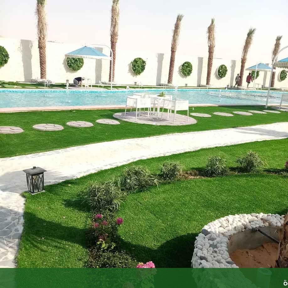 جلسة خارجية في الحوش بجدة - شركة الجمال لتنسيق الحدائق بجدة