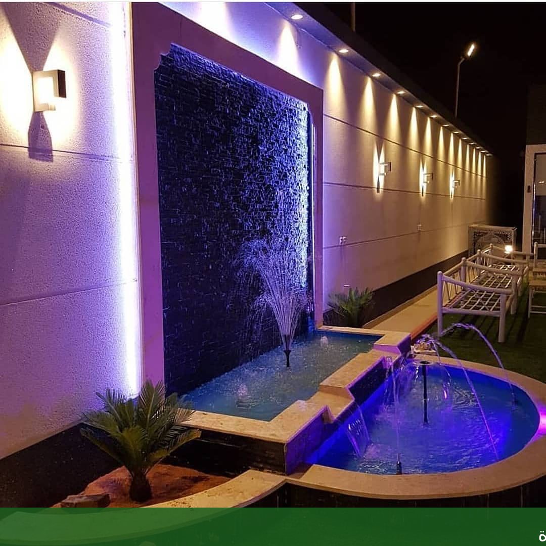 اثاث حدائق بجدة تصميمات شلالات - شركة الجمال لتنسيق الحدائق بجدة