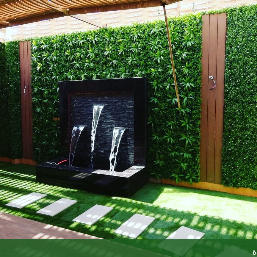 تصميم مظلات وجلسات حدائق خارجية - شركة الجمال لتنسيق الحدائق بجدة