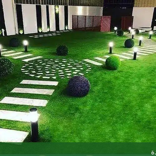 حدائق منزلية جدة تصميم ممرات - شركة الجمال لتنسيق الحدائق بجدة