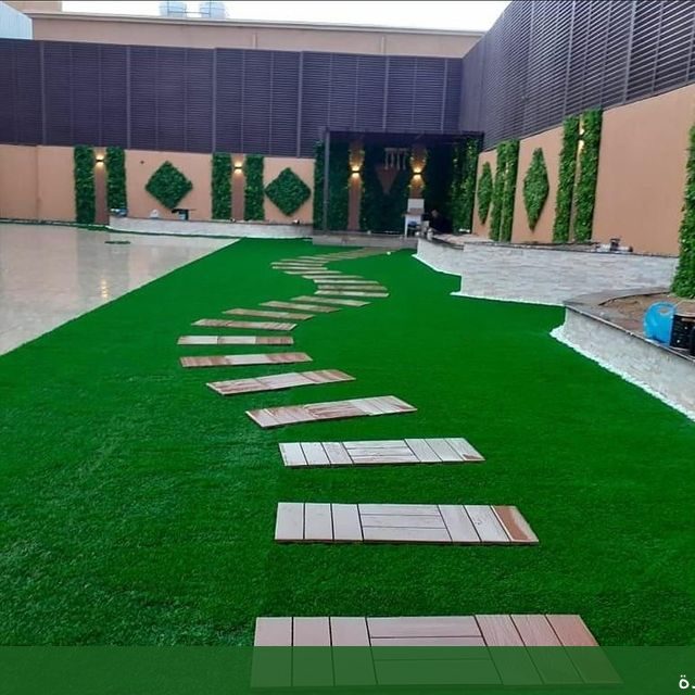 حدائق منزلية جدة تصميم ممرات - شركة الجمال لتنسيق الحدائق بجدة