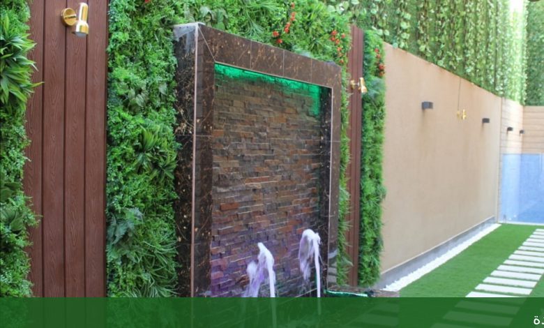 تنسيق حدائق منزلية بالعشب الصناعي - شركة الجمال لتنسيق الحدائق بجدة