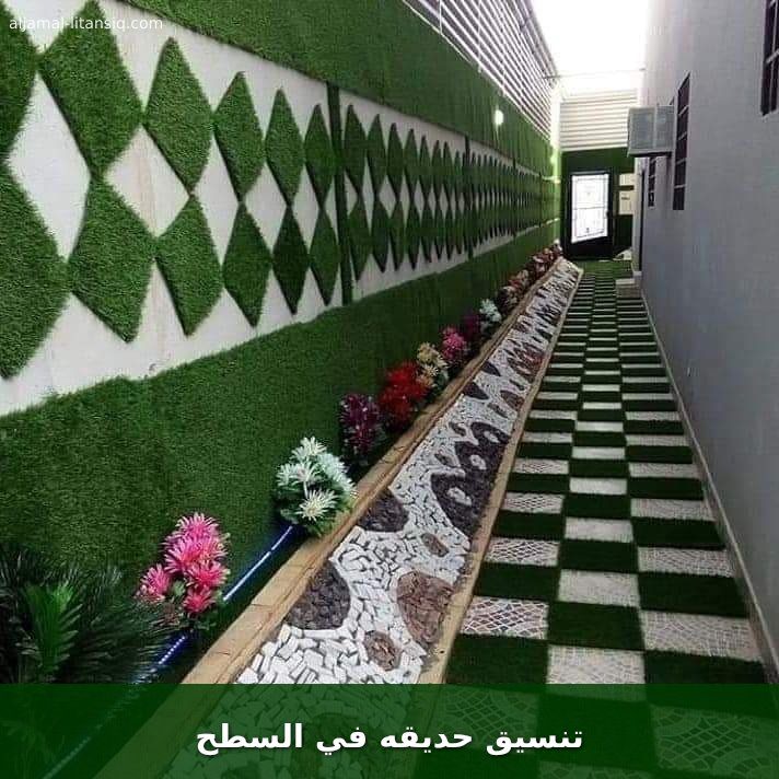 تنسيق حديقه في السطح