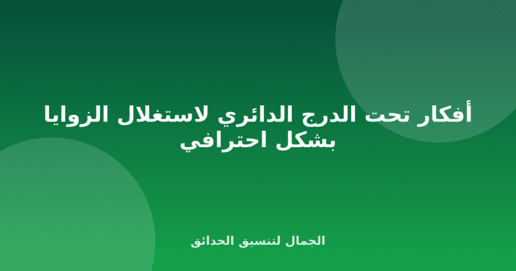 أفكار تحت الدرج الدائري لاستغلال الزوايا بشكل احترافي